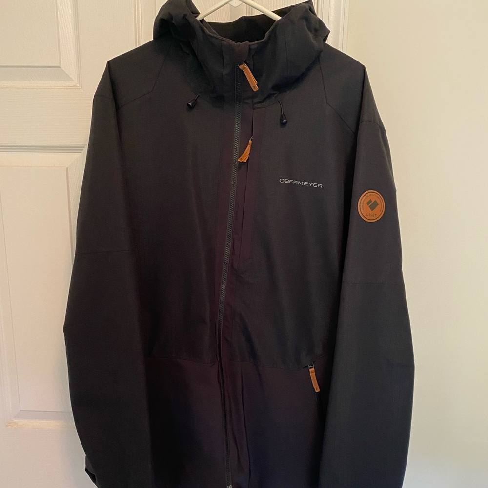 Men’s Obermeyer Chandler Shell hooded jacket XL